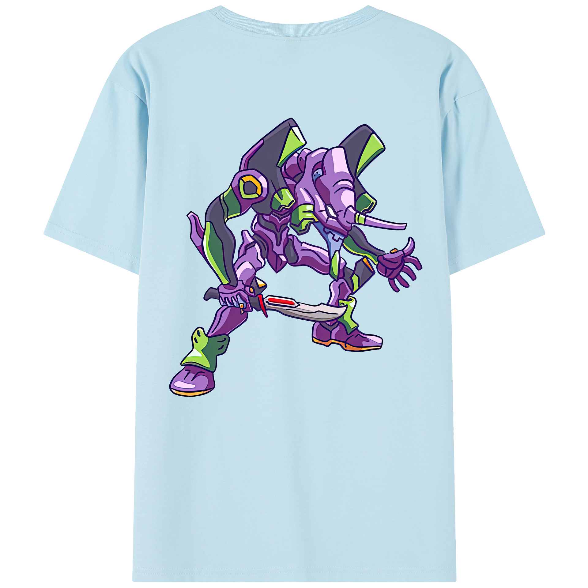 （画像用） EVA 新世紀エヴァンゲリオン 綿100％半袖Tシャツ（背面プリント）